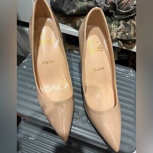 Christian Louboutin Nude Patent Heels